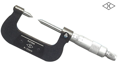 B0410-001-上量尖頭千分尺 0-25